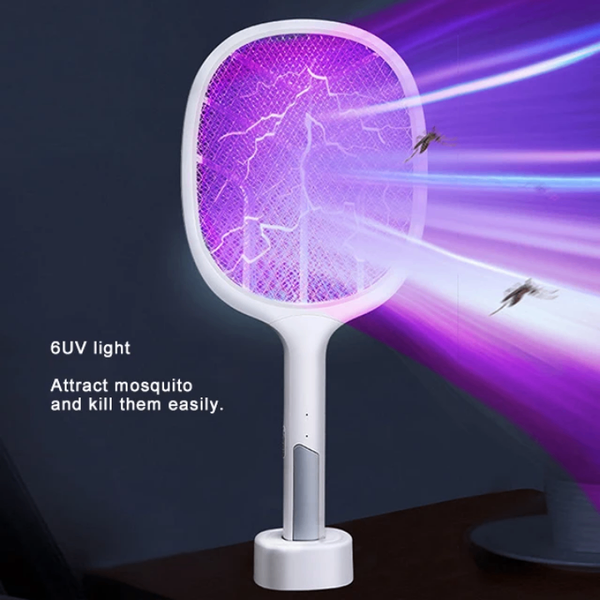 Raquette anti-moustiques électrique