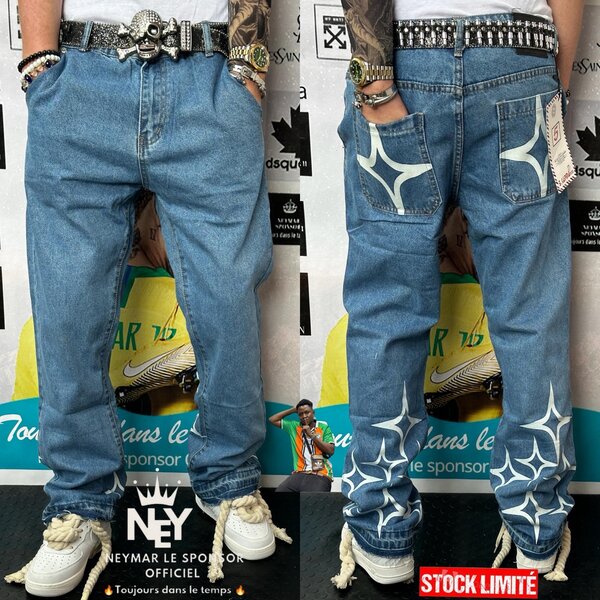 Pentalon jeans cargo