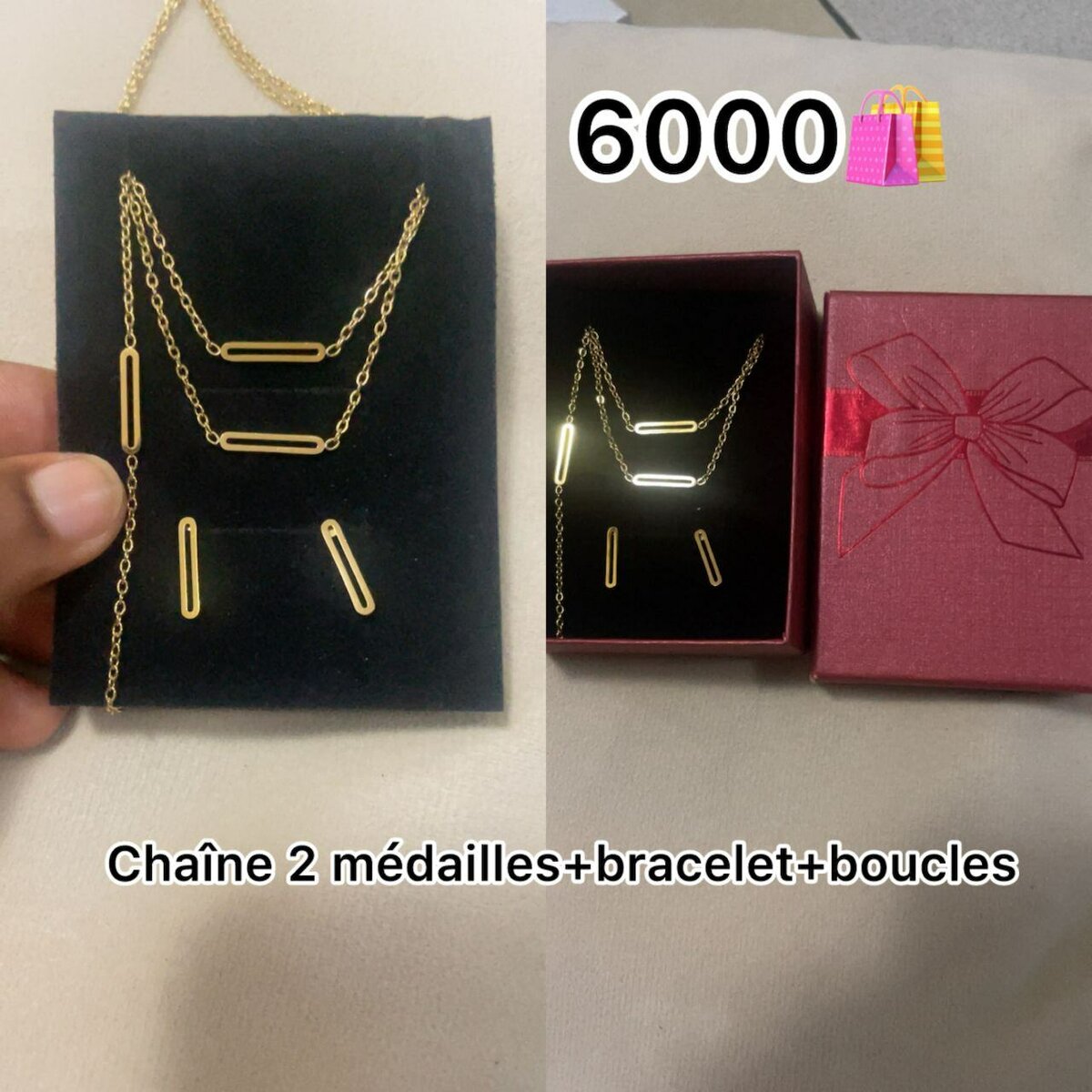Ensemble Bijoux Doré Chic