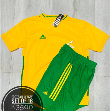 Football set of jersey