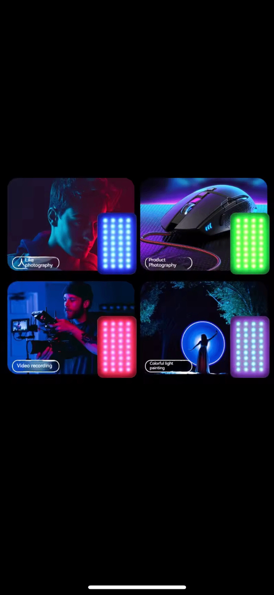 Led De téléphone multicolore