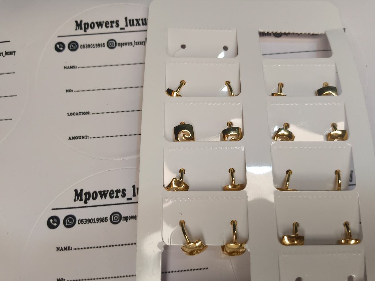 Golden land earrings