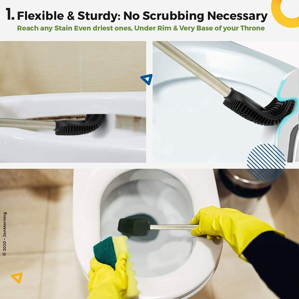 Brosse WC Silicone Flexible