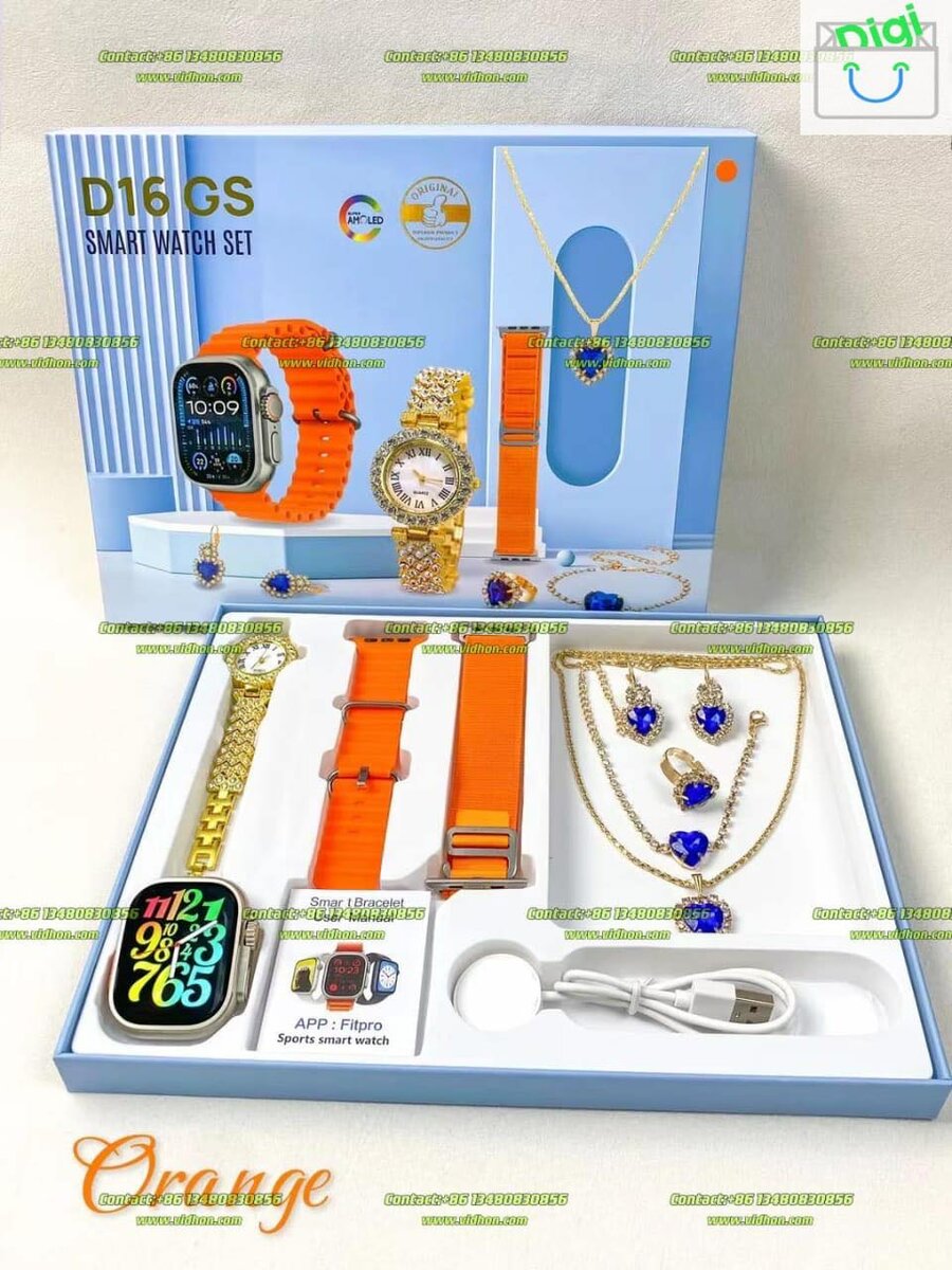 Ensemble Montre Connectée D16 GS