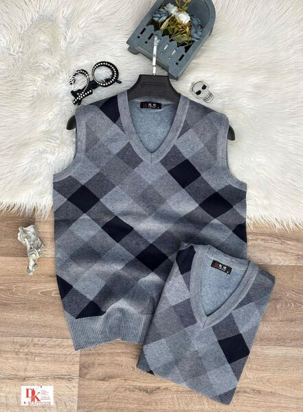 Gilet sans manches homme en tricot