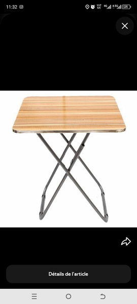 Table pliante portable