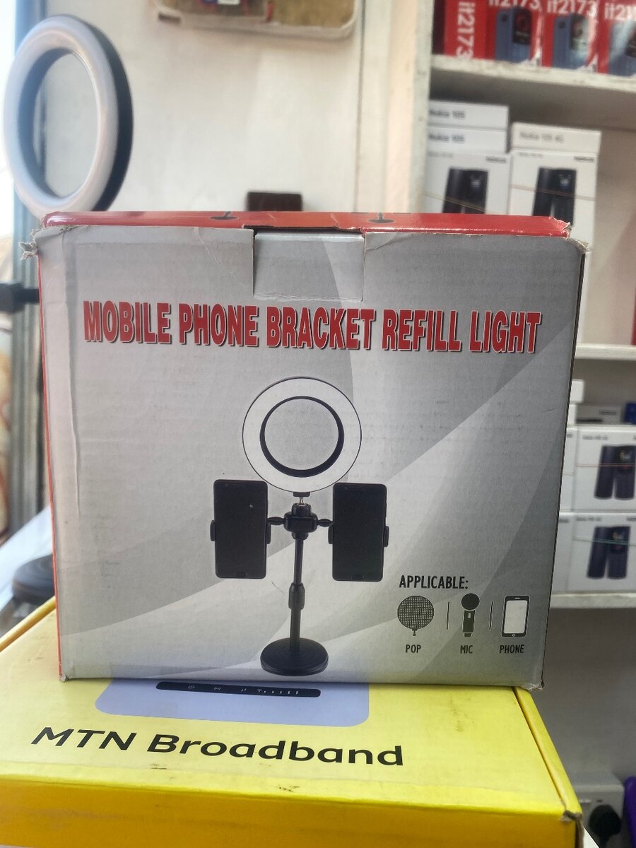 Mobile Phone Bracket with Refill Light
