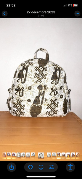 Sac à dos imprimé ethnique