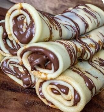 Crêpes garnies chocolat