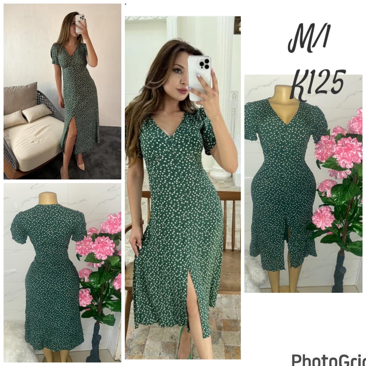 Beautiful and stylish women's dress polka dot