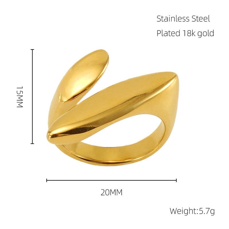 18k Gold plated rings