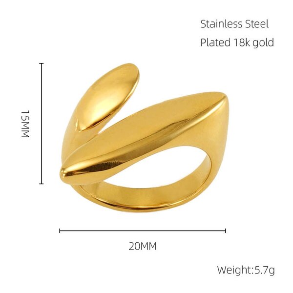 18k Gold plated rings