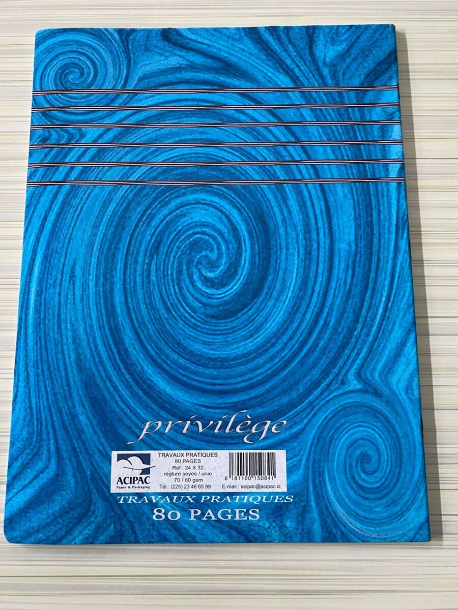 Cahier Grand format TP 100P