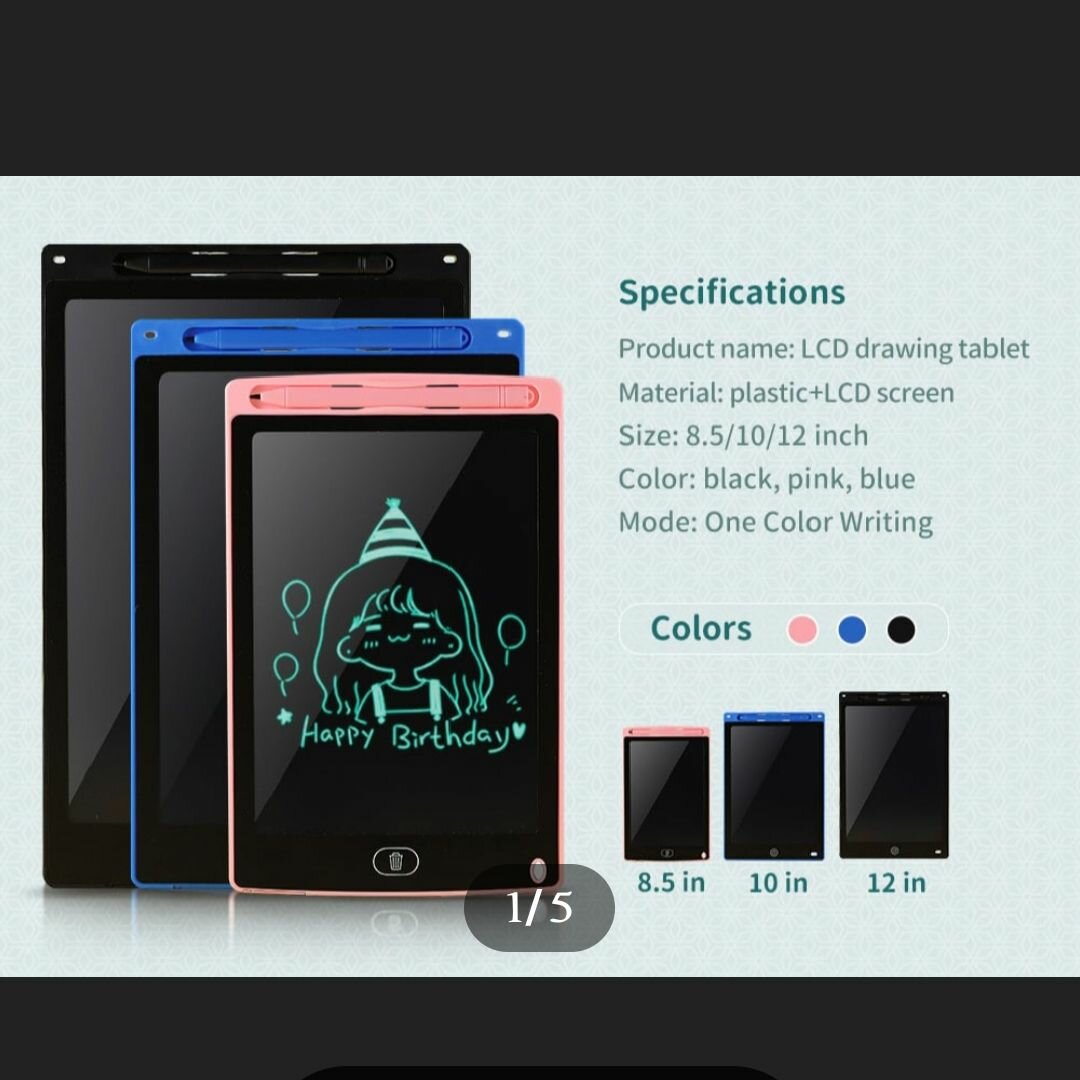 Kids writing tablets