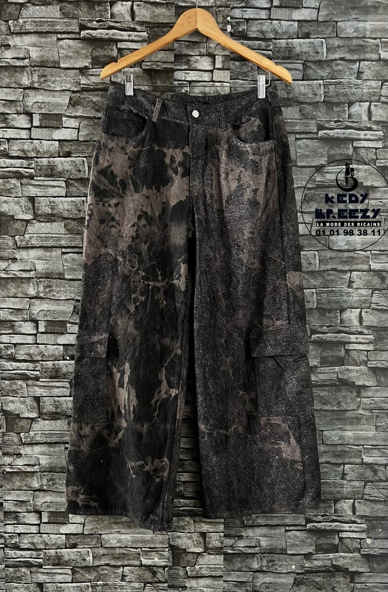 Pantalon gros bas  chemise sky