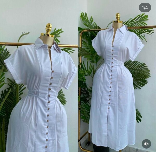 Robe chemise blanche élégante