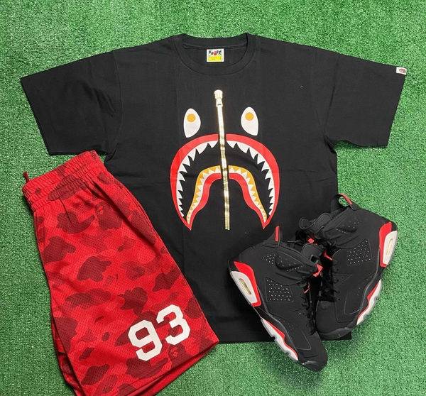 Set de mode Bape - T-shirt et shorts