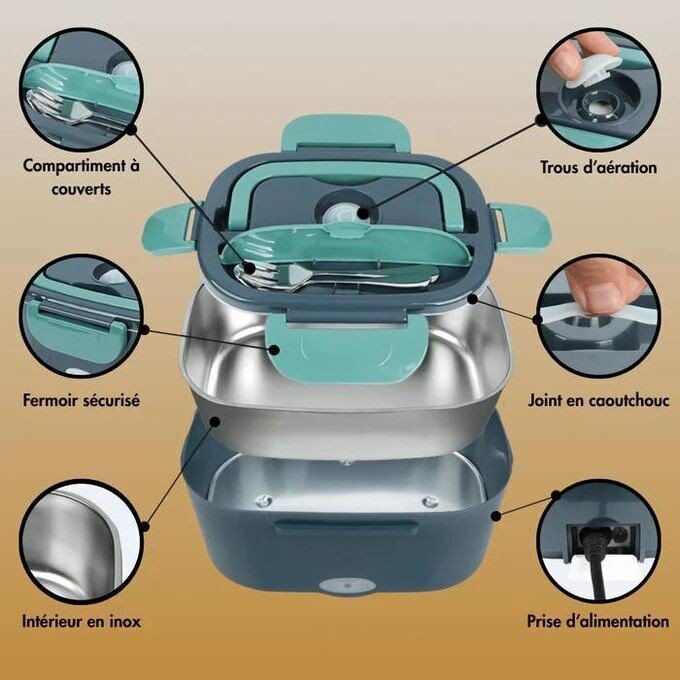 Boîte Chauffante Repas Électrique
