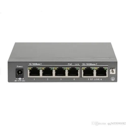 Poe Switch With 4 Ports And 2