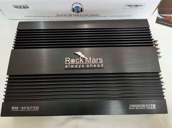 Rockmars RM-AF4750 4 Channel 3000 watts MOSFET Powerful Car Original Amplifier 