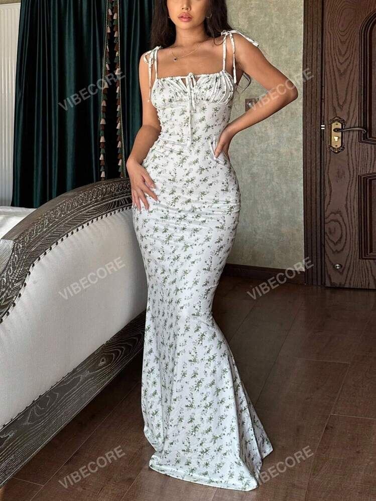 Robe longue fleurie élégante