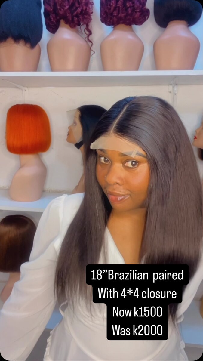 Beautiful and elegant women's wig brazilian paired