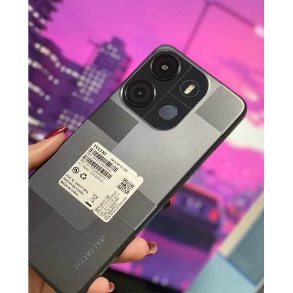 Tecno POP 7 - 6.6" HD - 64GO ROM- (2+2)GO RAM - 13Mpx -5000mAh -N