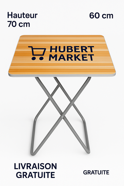 Table pliante compacte 60x70cm