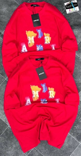 T-shirt rouge Amiri imprimé