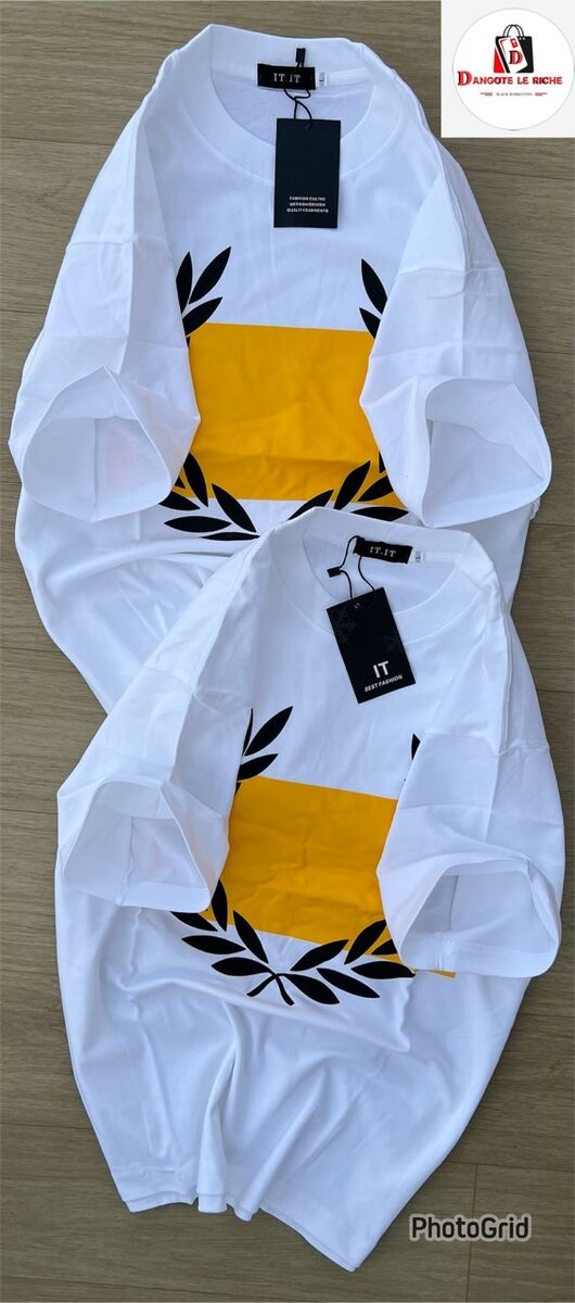 T-shirt blanc motif élégant