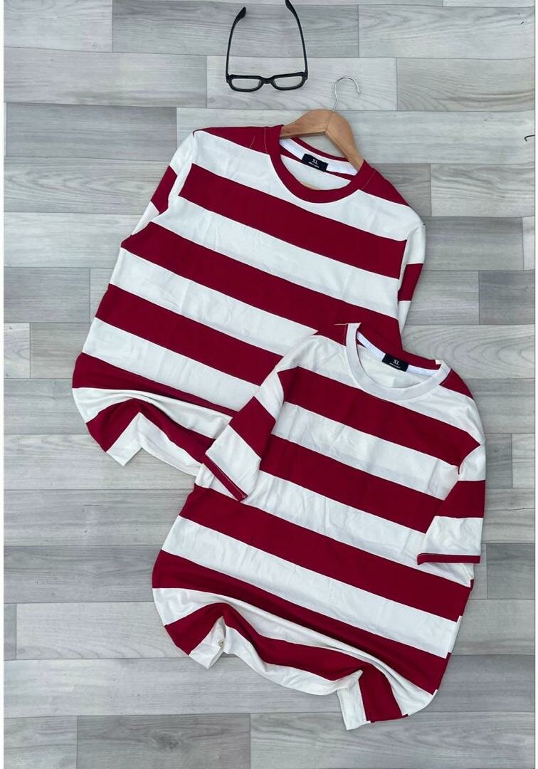 T-shirts assortis rayés