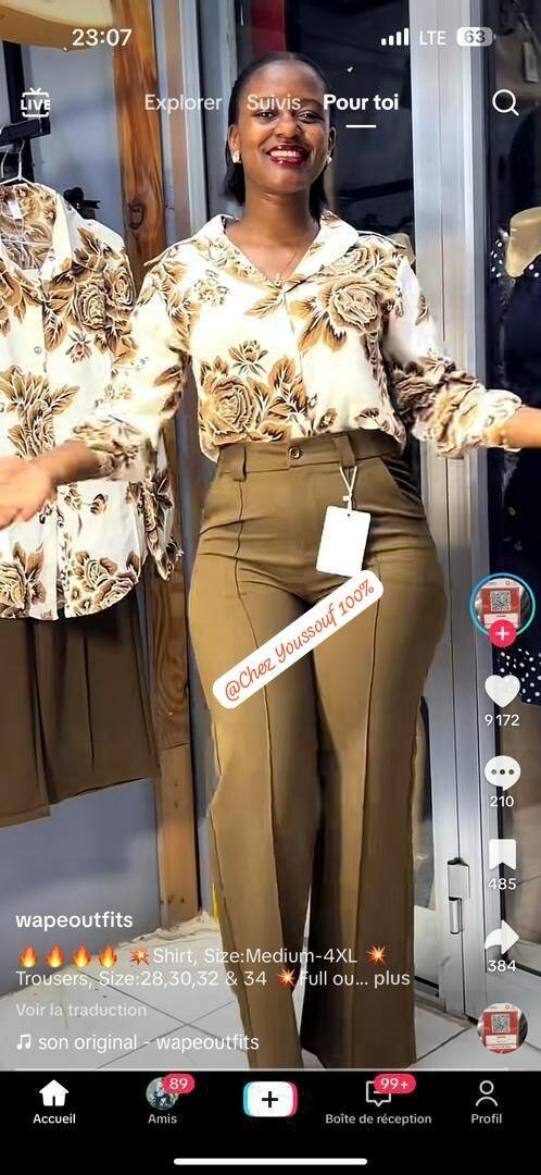 Blouse imprimée élégante