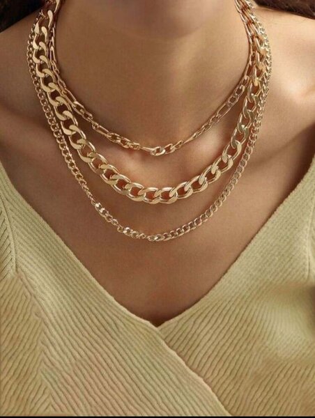 Collier Chaîne Doré Élégant