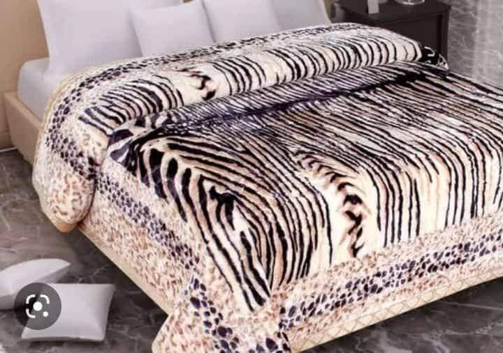 Set of beautiful bed linen with a pattern