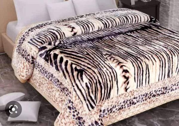 Set of beautiful bed linen with a pattern