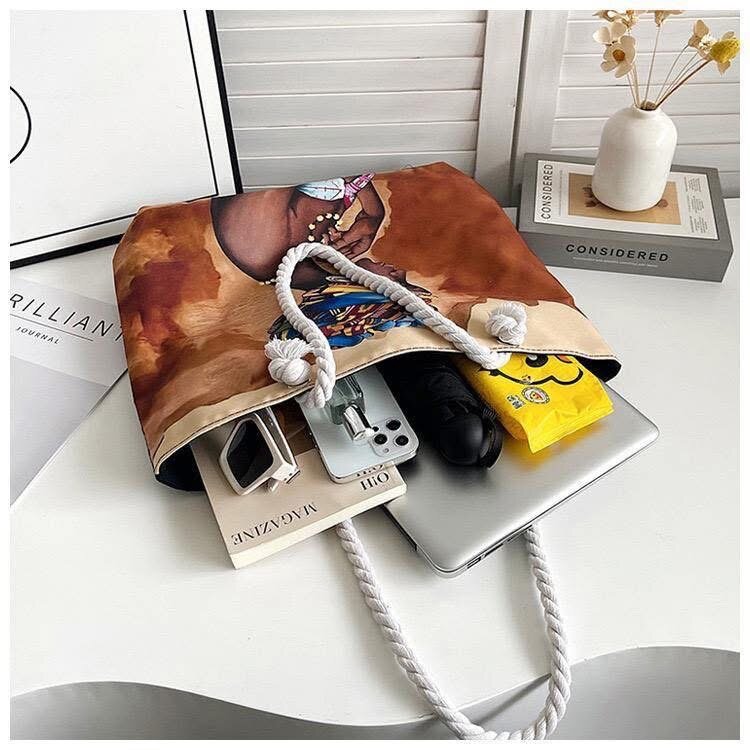 Sac à main en toile colorée