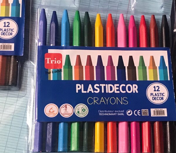 Crayons Plastidecor 12 couleurs