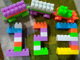 pack of -180-Building Blocks Set Big Size High Quality Imported For Kids Early Learning Toys & Creative Model Playing Building Block Toy