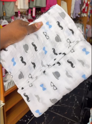 Organic Muslin Swaddles  for boys