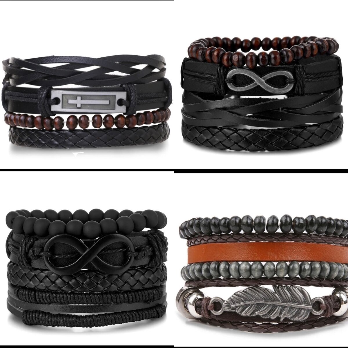 8pcs bracelet homme