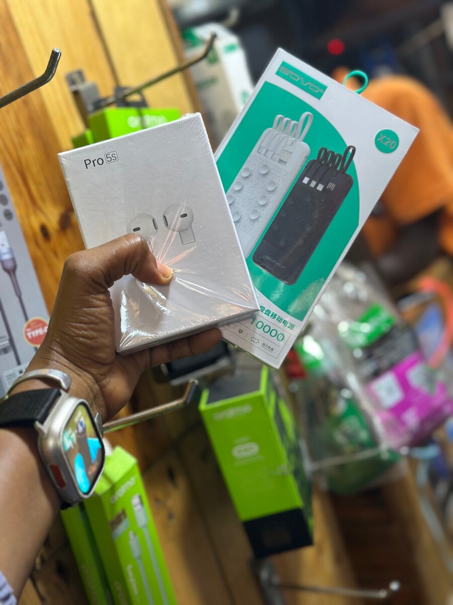 Écouteur AirPod + power bank