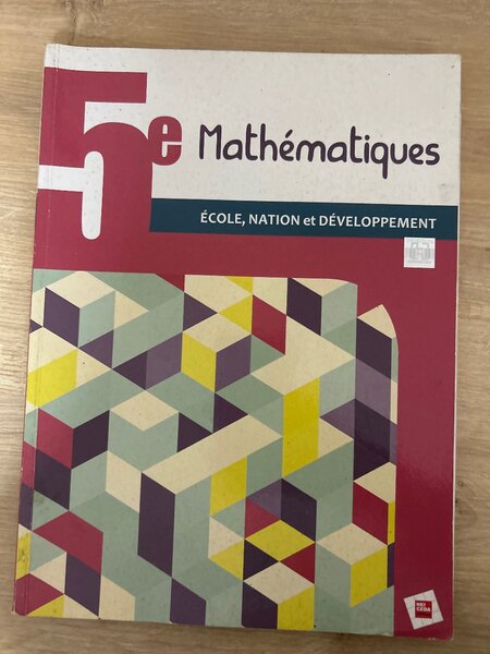 Manuel de Mathématiques 5e