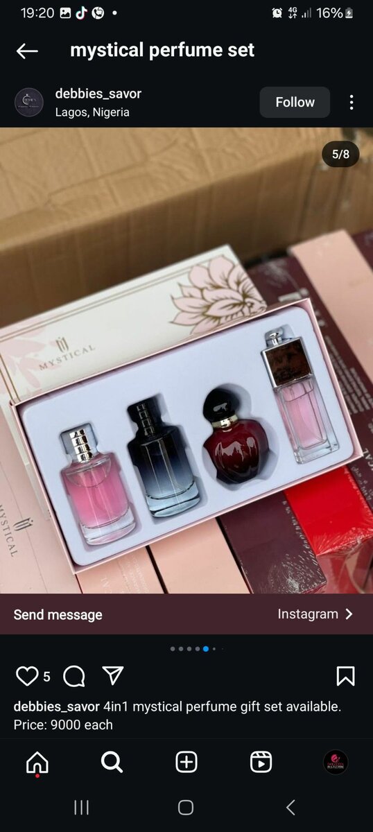 Mystical 4in1 unisex Gift perfume set