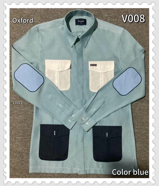 Chemise Oxford bleue