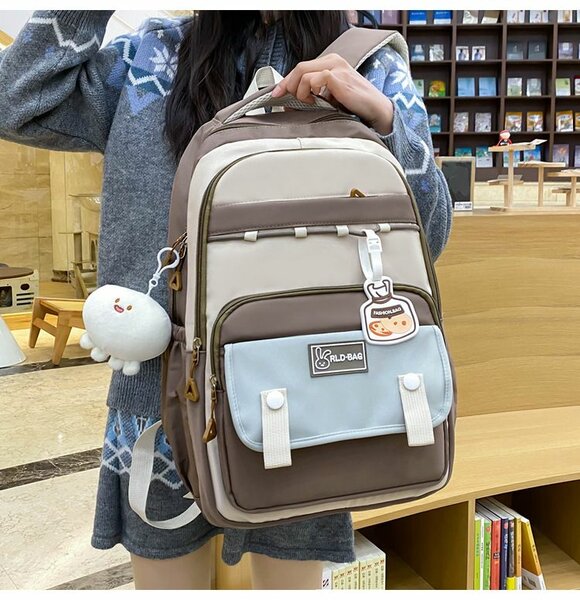 Sac à dos imperméable marron