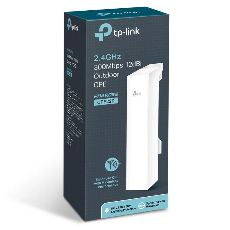 TP-Link CPE220 Point D'Accès Antenne Extérieur Wifi 2.4GHz 3