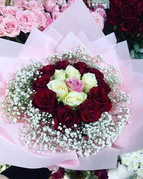 Bouquet de roses délicates