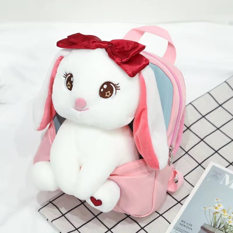 Sac à dos lapin peluche