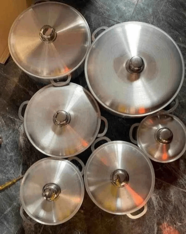 Batterie de Casseroles en Acier Inoxydable