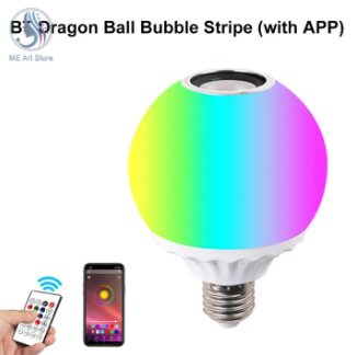 E27 Smart RGB RGB Wireless Bluetooth Speaker Bulb LED Lamp Light Music Player Dimmable Magic Light Bulb With Remote Controller